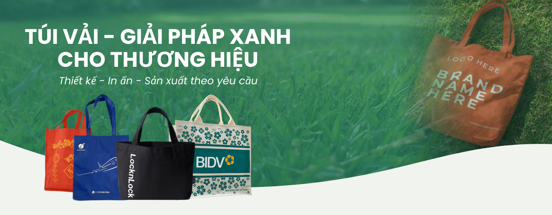 banner chính túi vải