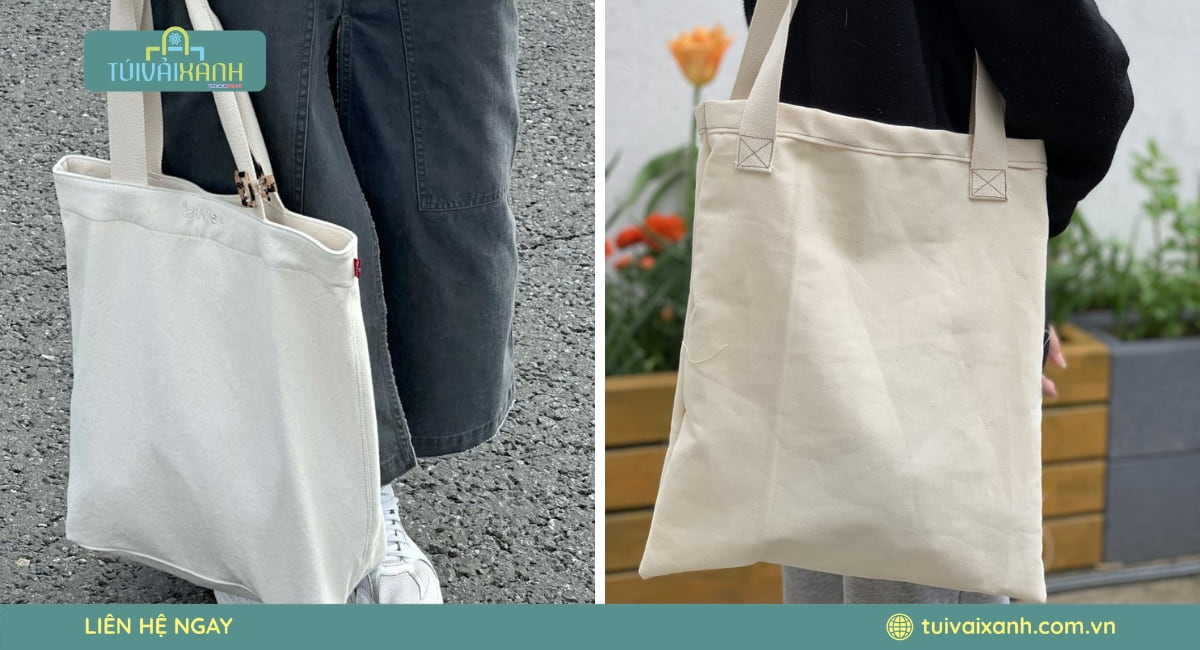Túi vải bố canvas trơn thời trang