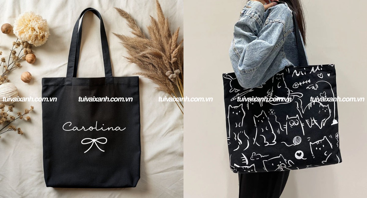 Túi canvas đen