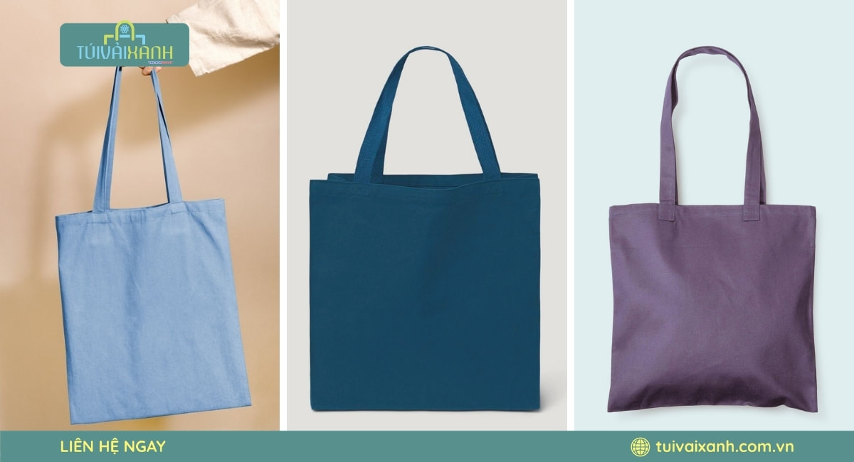 Túi canvas trơn chất liệu dày đẹp và bền chắc