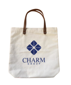 Túi canvas trắng in logo