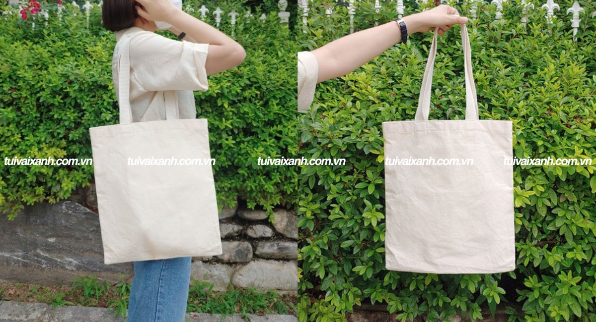 Túi tote canvas trơn