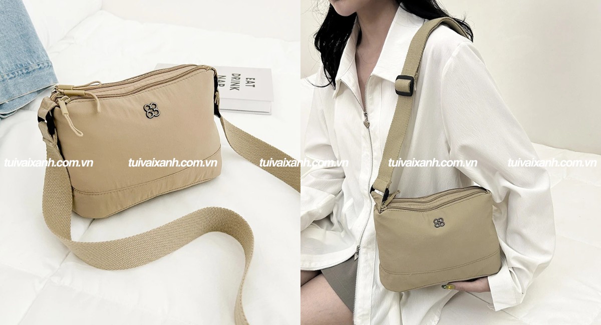 Túi đeo chéo nữ vải dù cao cấp