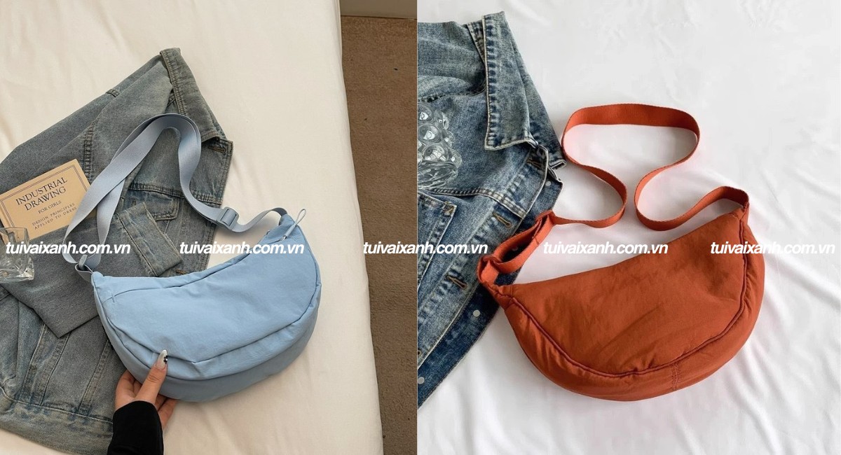 Túi đeo chéo vải dù nữ