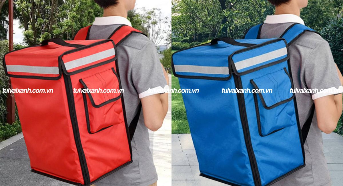 Túi giữ nhiệt giao hàng dạng ba lô.