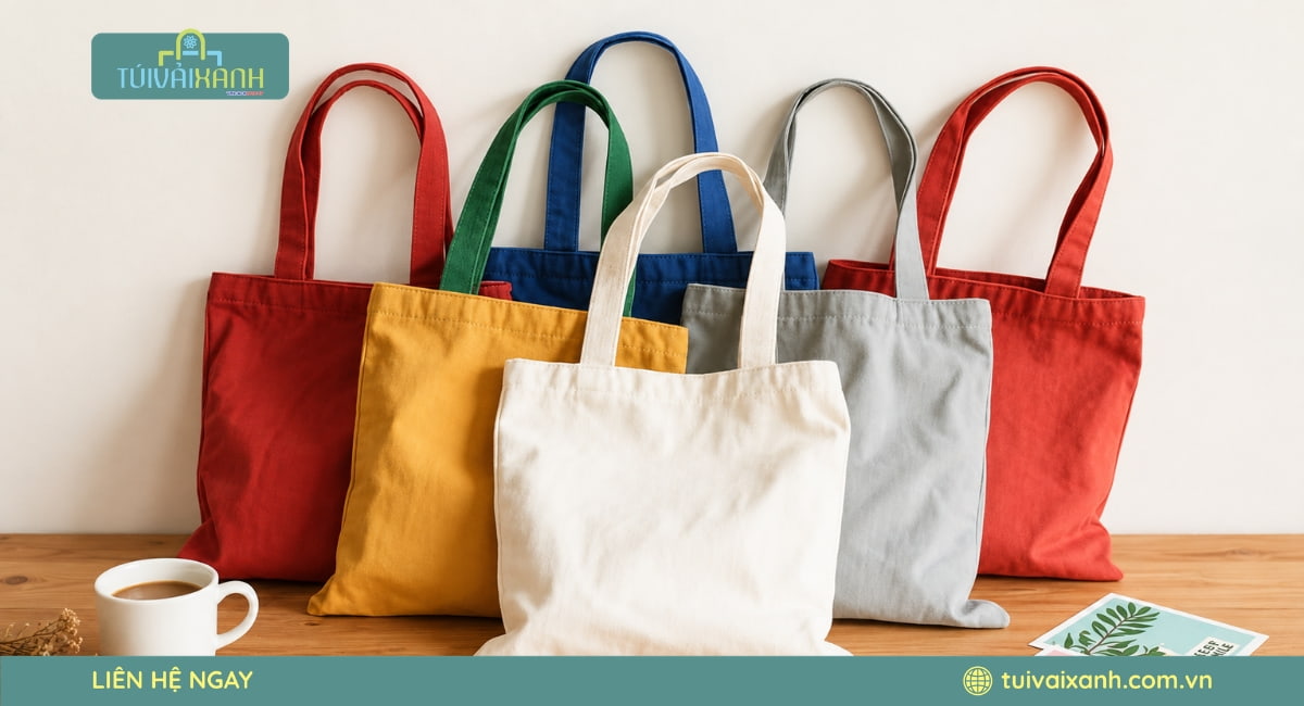 Quy trình vận hành đơn hàng túi vải canvas chất lượng đến tay khách hàng
