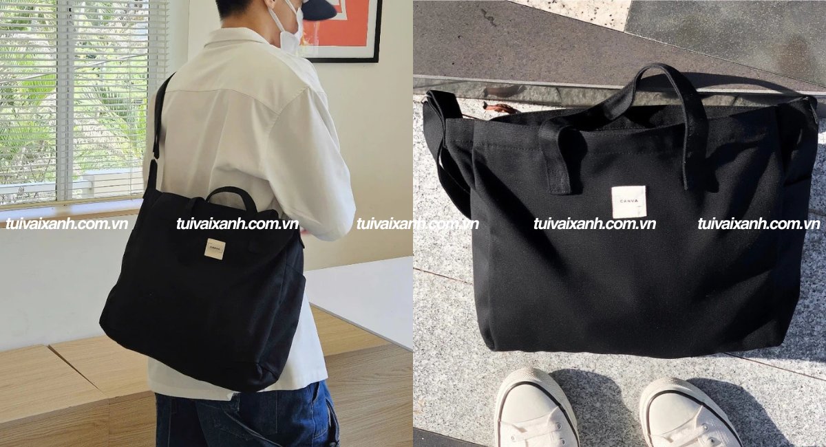 Túi đeo chéo nam vải canvas
