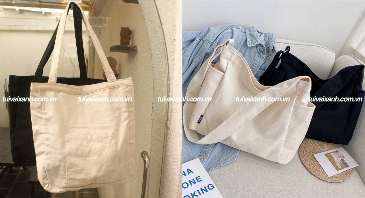 Túi canvas trơn cho nam