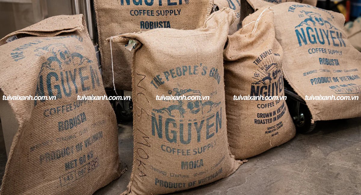 Túi vải đay đựng cà phê dùng để đóng gói khối lượng lớn