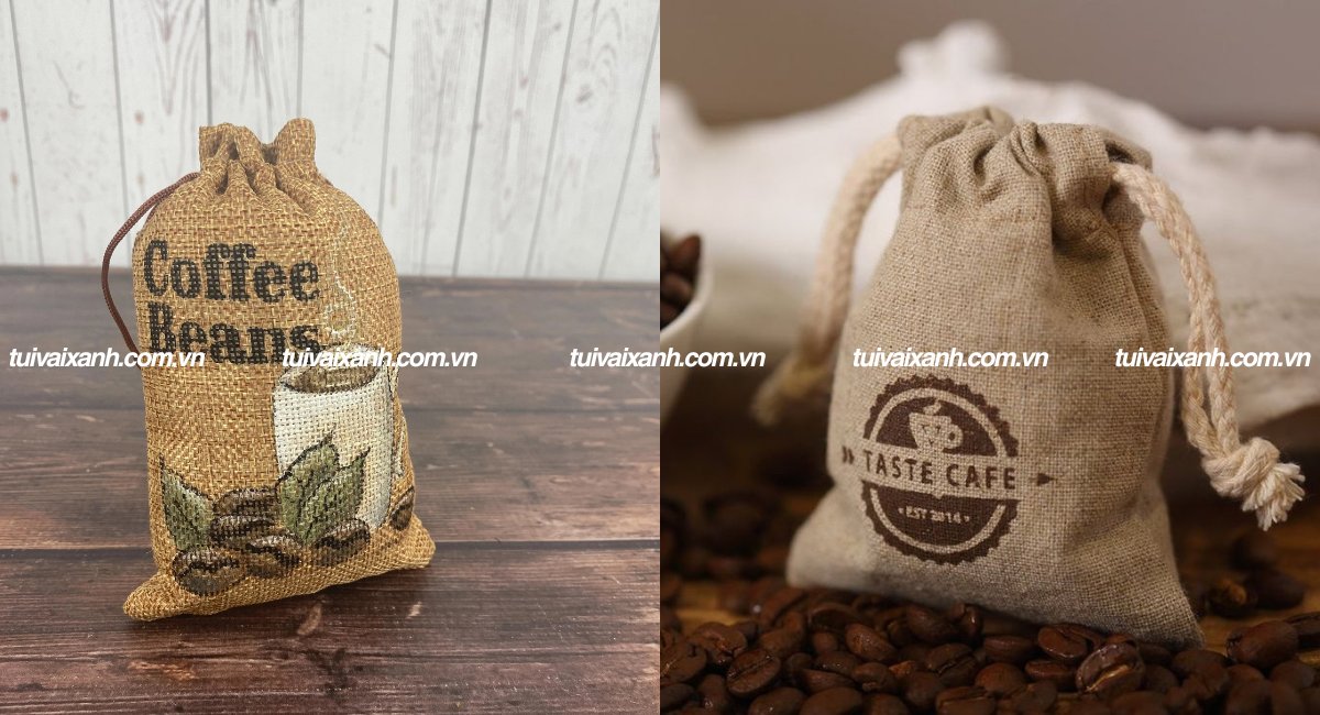 Túi vải đay đựng cà phê