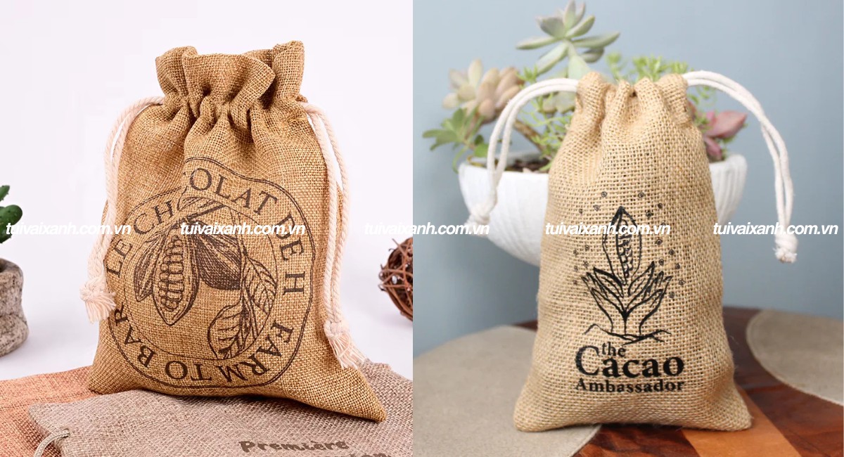 Túi vải đay in logo