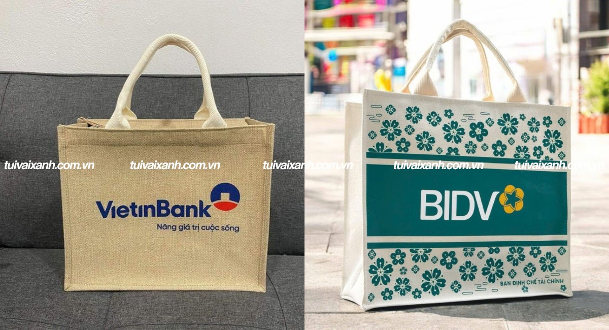 Túi vải đay in logo