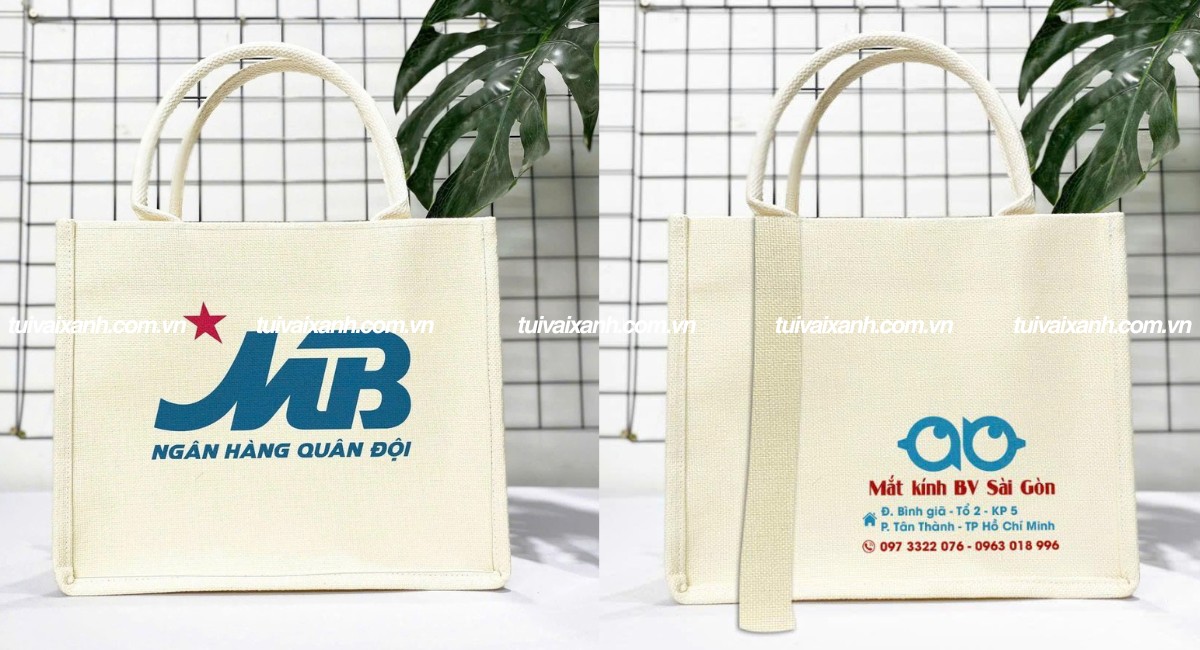 Túi vải đay in logo