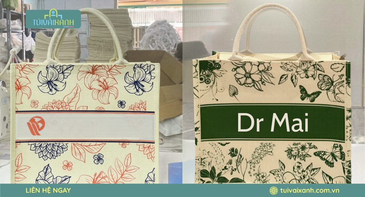 Túi vải đay linen quà tặng doanh nghiệp cao cấp