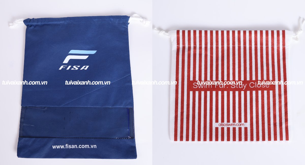 Túi vải không dệt dây rút