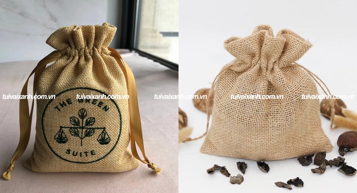 Túi vải đay dây rút