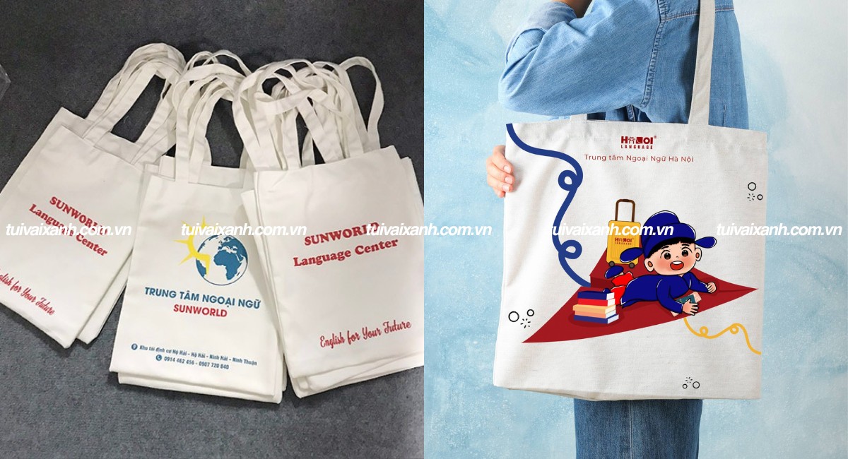 Túi vải đi học thêm