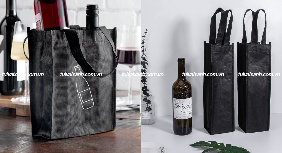 Túi vải đựng rượu