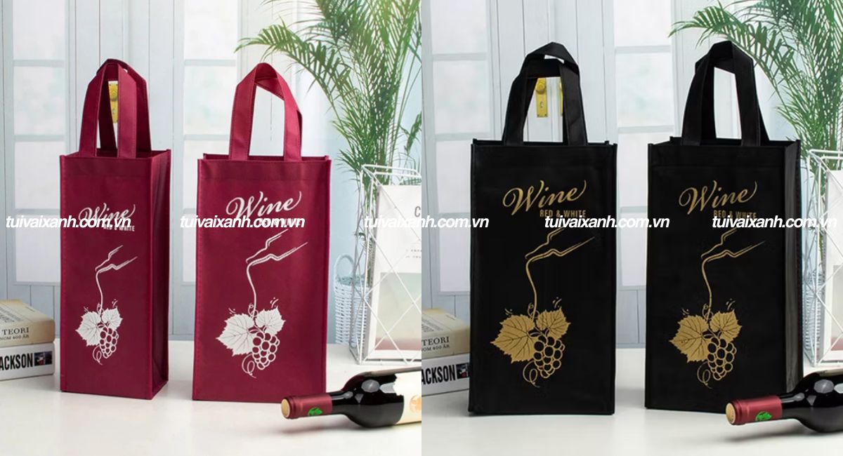Túi vải đựng rượu