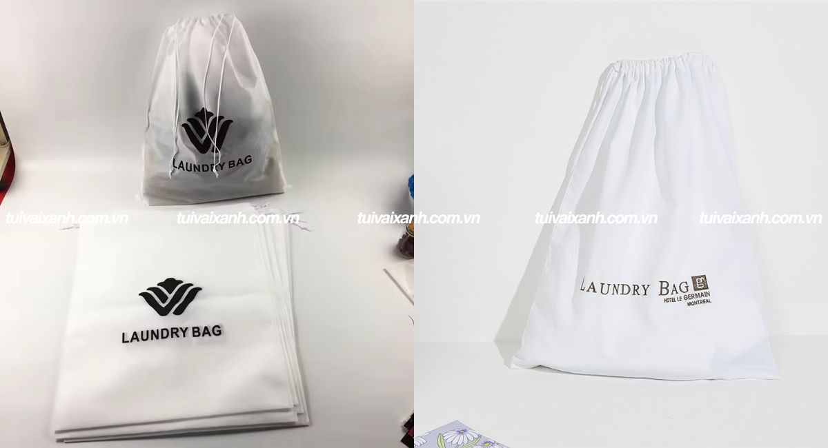 Túi vải không dệt dây rút