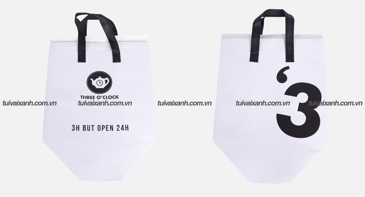 Túi vải không dệt giữ nhiệt đựng ly