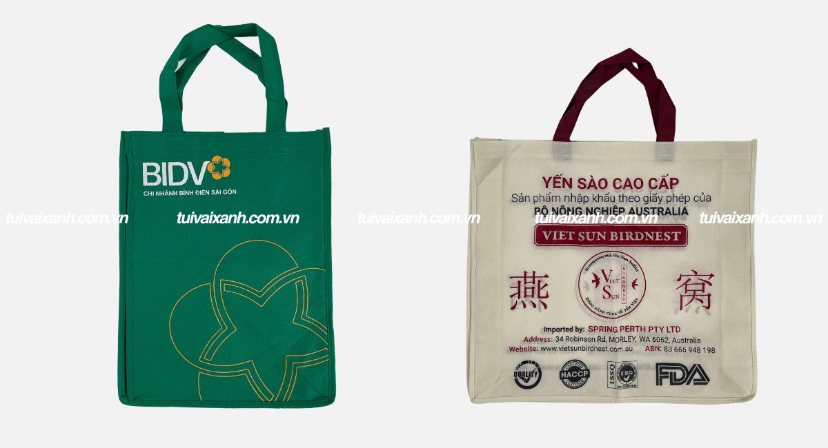Túi vải không dệt in logo