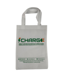 Túi vải không dệt màu trắng in theo yêu cầu