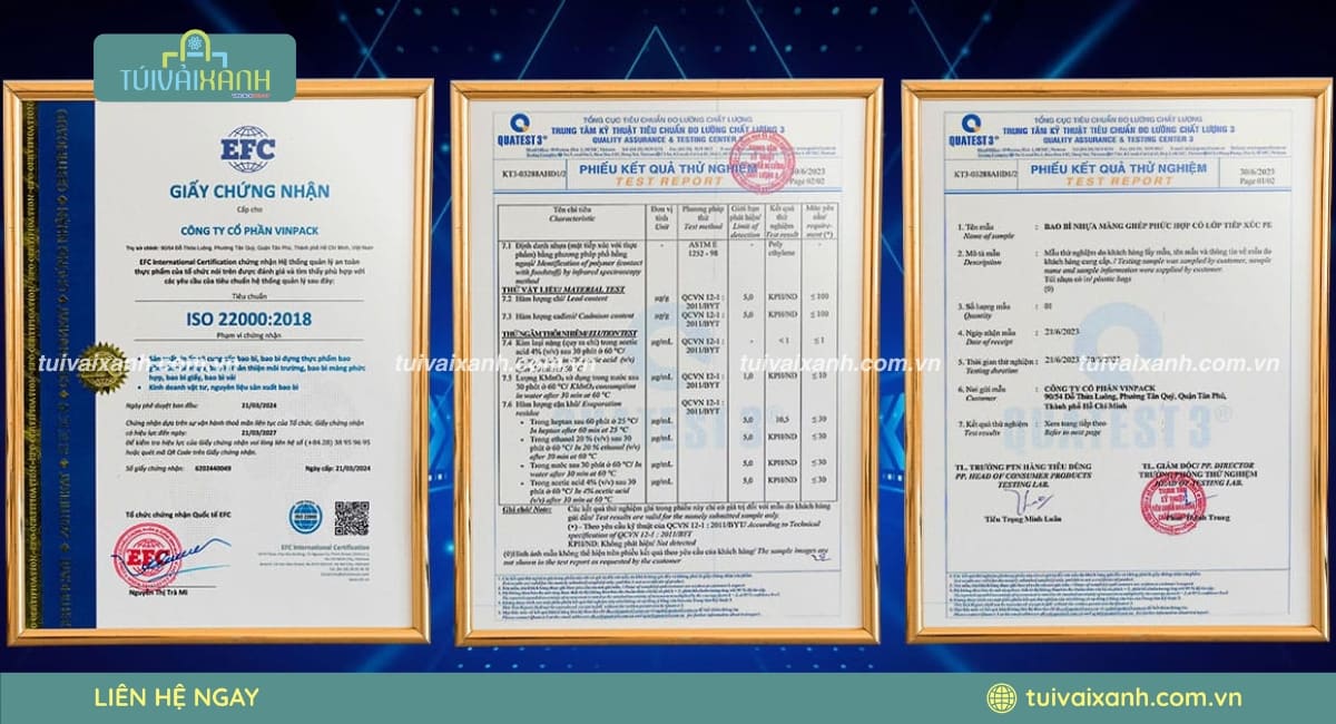 Giấy chứng nhận chất lượng 