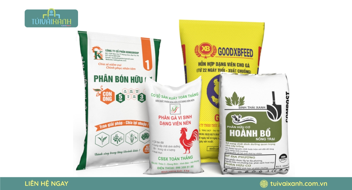 Các loại túi pp dệt đựng nông sản phổ biến trong nông nghiệp