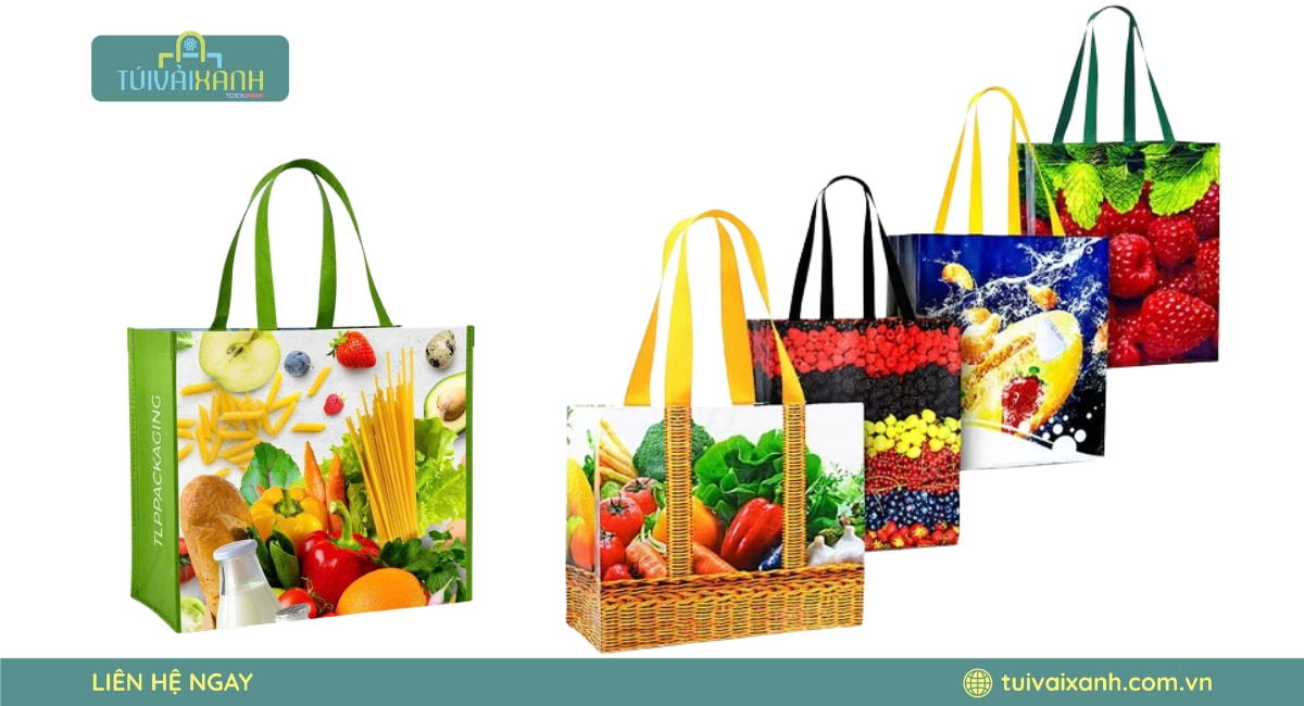 Dịch vụ in túi pp dệt đựng trái cây theo yêu cầu