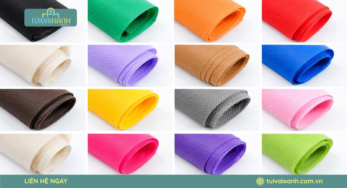 Màu sắc túi vải T-shirt không dệt đa dạng