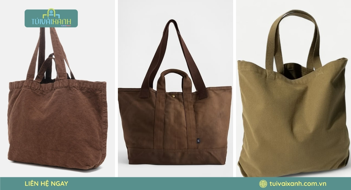 Túi canvas vintage phong cách Hàn Quốc đẹp