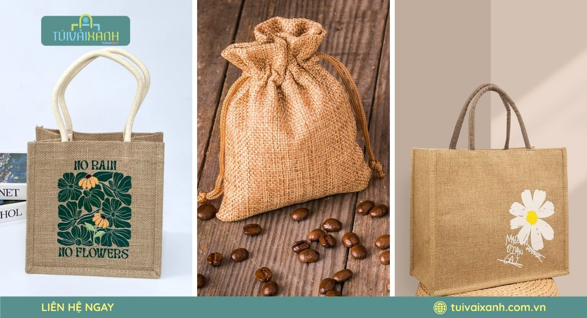 Các loại túi vải làm từ chất liệu đay phổ biến hiện nay