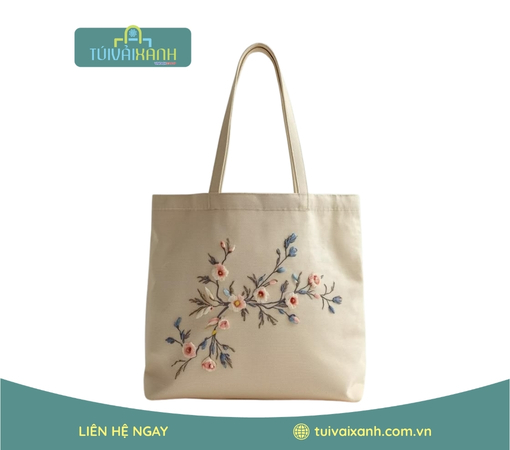 Túi vải canvas thêu