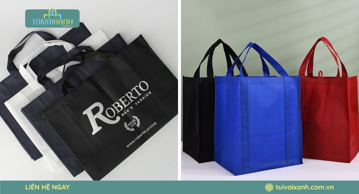 Túi vải không dệt cho shop thời trang và cửa hàng mỹ phẩm