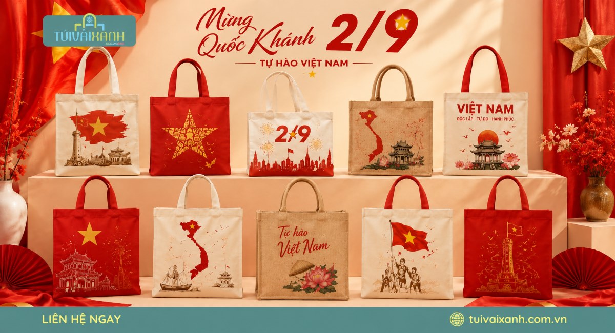 Túi vải quà tặng 30/4
