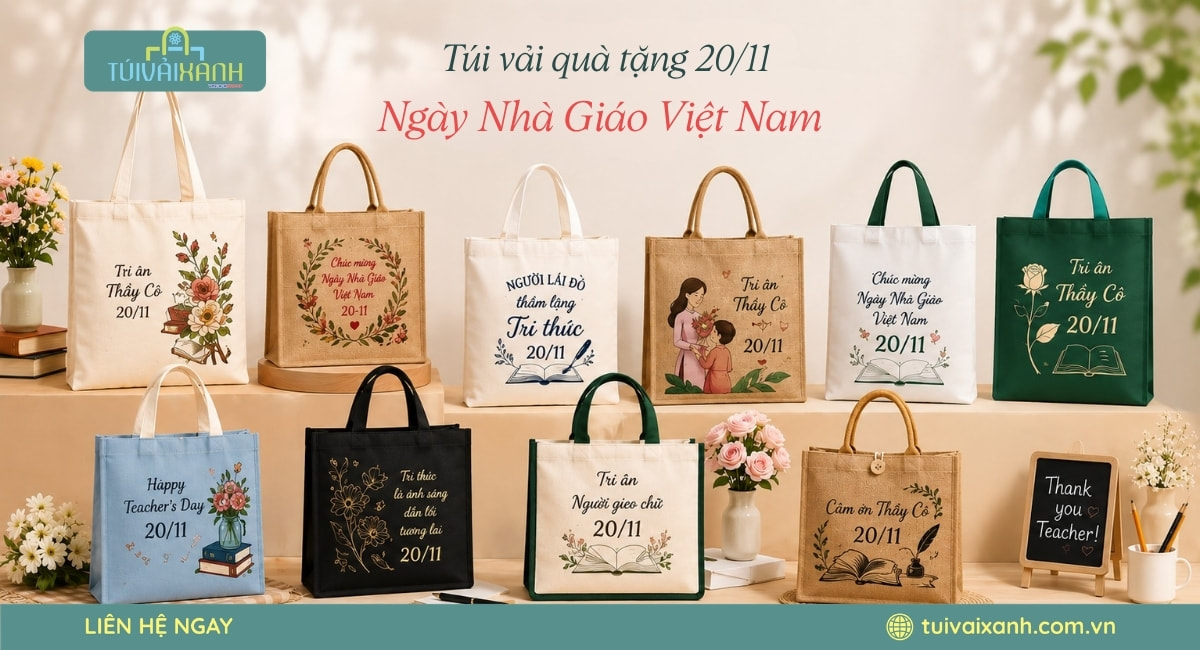 Túi vải quà tặng 20/11