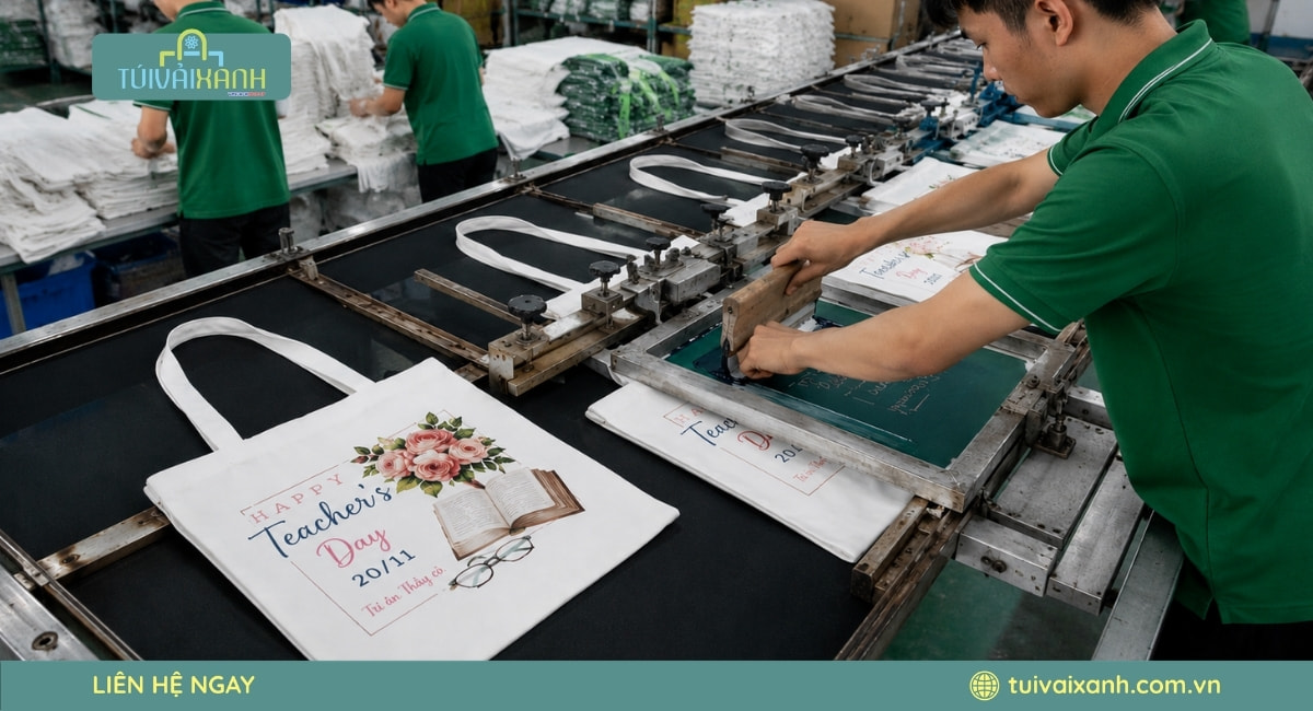 40+ Mẫu Túi Vải Quà Tặng 20/11 Mừng Ngày Nhà Giáo Việt Nam 44 Xưởng sản xuất túi vải quà tặng 20-11 uy tín TPHCM
