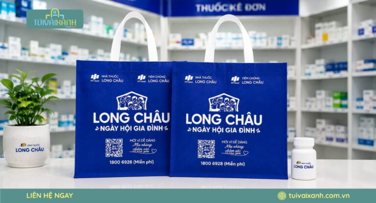 Túi vải nhà thuốc được nhiều chuỗi nhà thuốc lớn lựa chọn nhờ độ bền cao và khả năng tái sử dụng tiện lợi