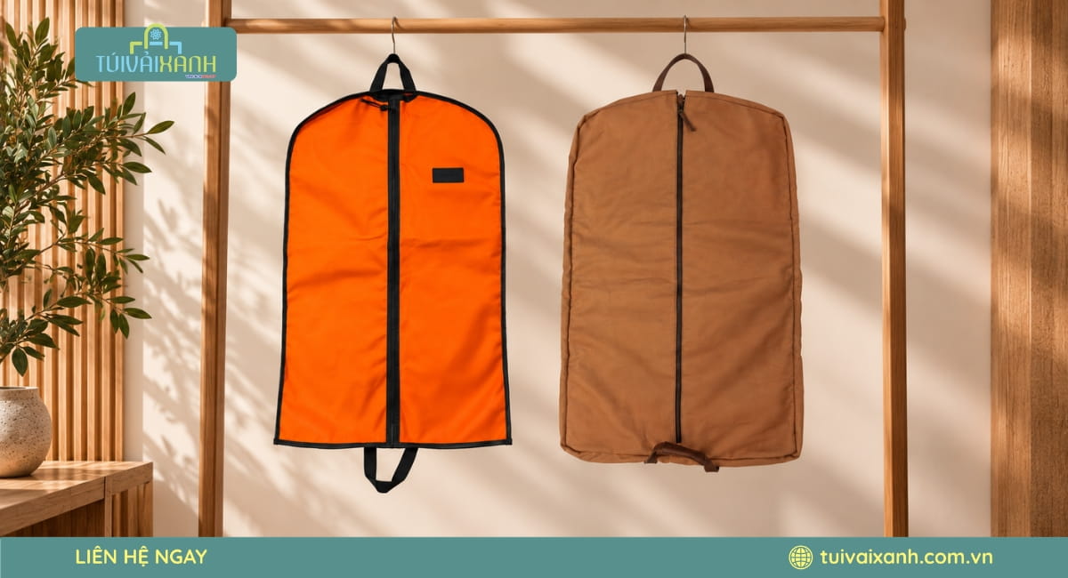 Túi vải đựng áo vest hỗ trợ bảo quản sản phẩm và tăng nhận diện cho thương hiệu thời trang