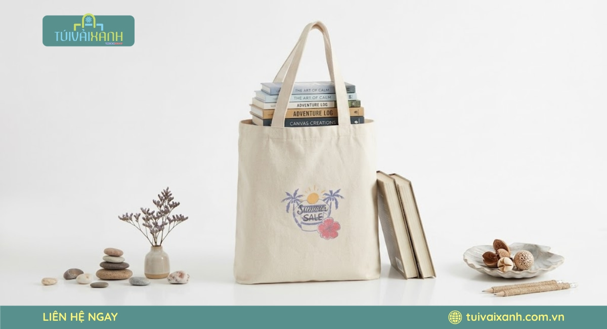 Túi vải bố canvas đựng sách