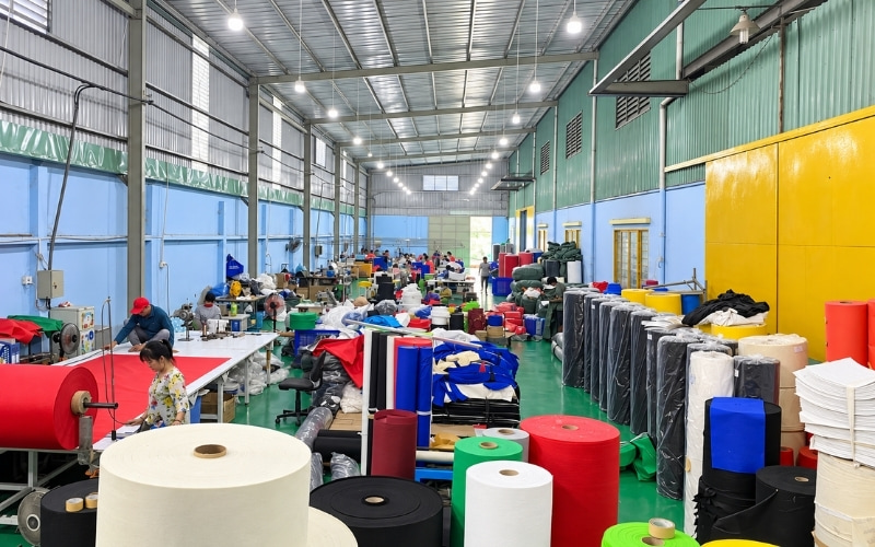 Xưởng sản xuất túi vải 4.000 m²