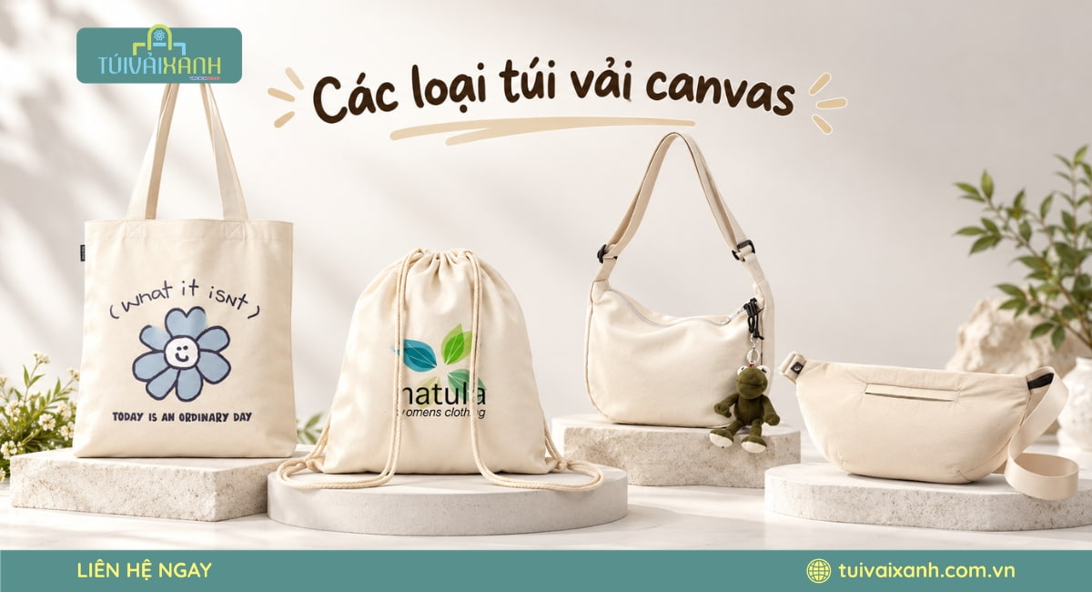 Các loại túi vải canvas thông dụng
