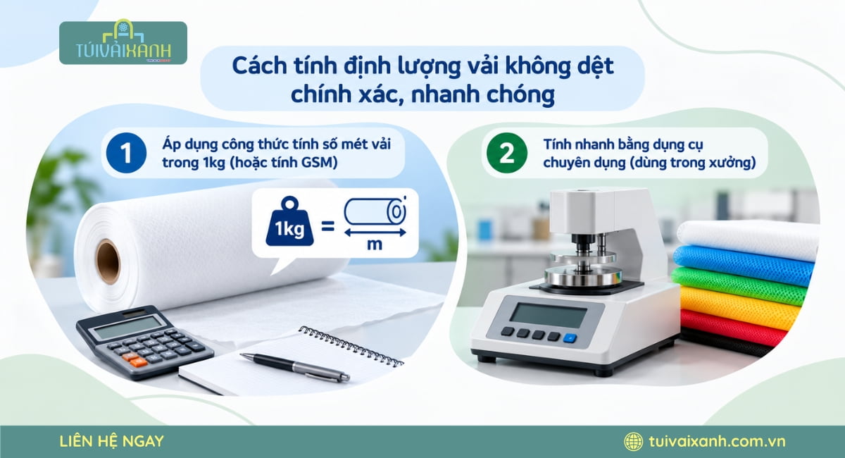 Cách tính định lượng vải không dệt chính xác, nhanh chóng