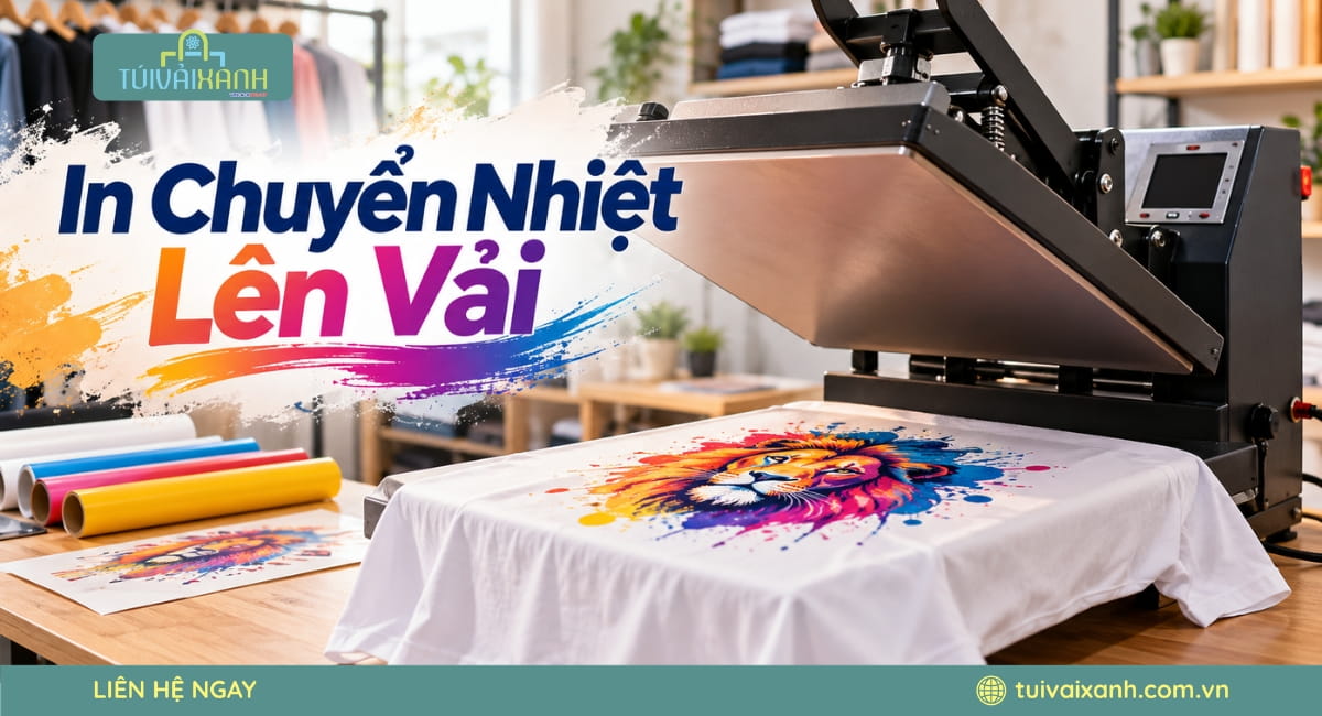 In Chuyển Nhiệt Lên Vải Là Gì? Ưu, Nhược Điểm Và Quy Trình In